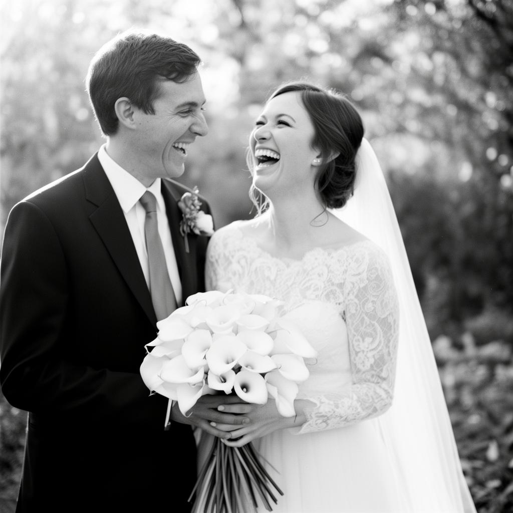 Eleanor and James laughing together